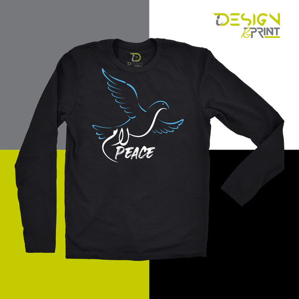 Peace Bird Arabic and English T-Shirt – iDesign and Print