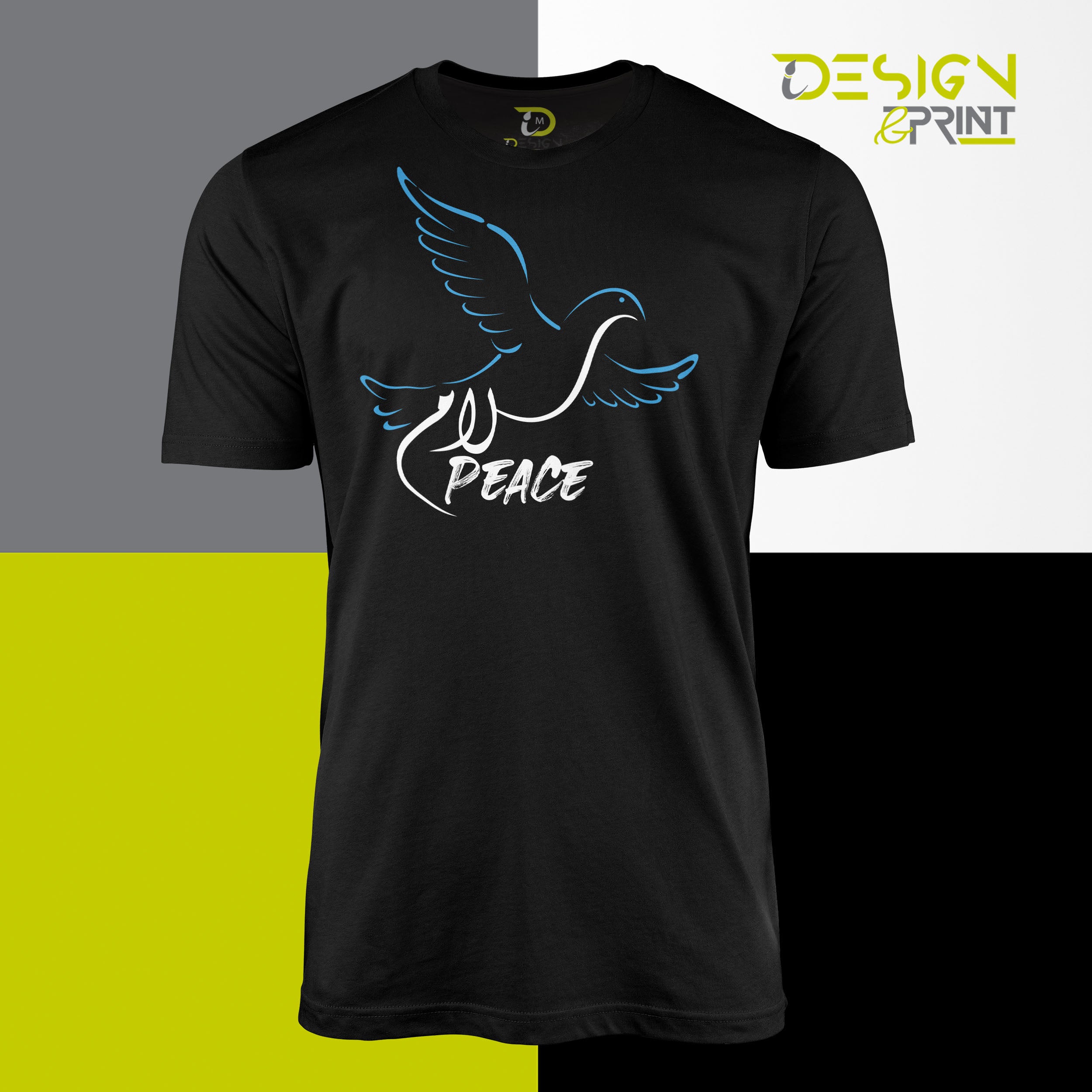 Peace Bird Arabic and English T-Shirt – iDesign and Print